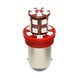 Одноконтактная лампа Futura KY-P21W красная 12V (2шт) 71814 фото 5