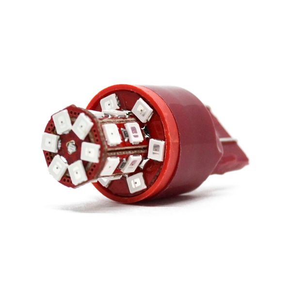 Двухконтактная лампа Futura KY-W21/5W красная 12V (2шт) 72914 фото