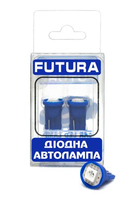 Автолампа Futura 3Х-Т10 синя W5W 24V (2 шт.) 30522 фото