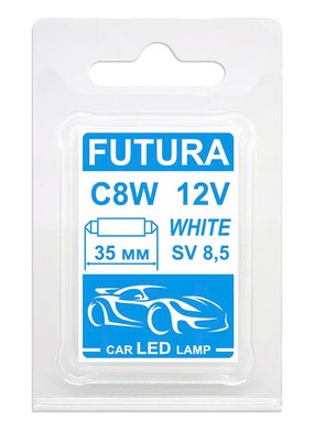 Автолампа Futura AC-C8/35мм 12V белая C5W (2шт) 80311 фото