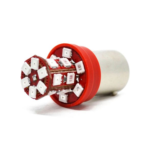 Двоконтактна лампа Futura KY-P21/5W червона 12V (2шт) 72814 фото